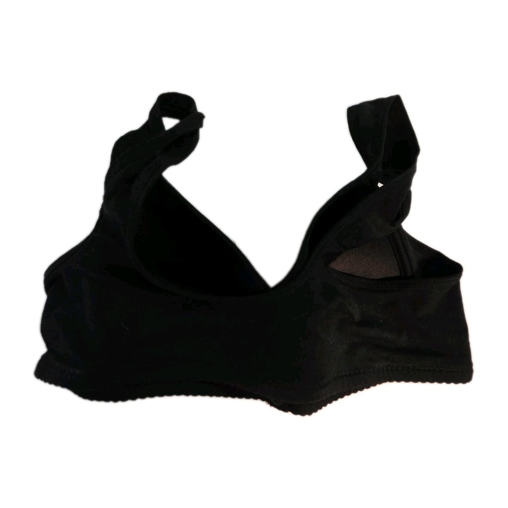 Black Front Snap Nursing Bra Wireless Comfort Bra Size 42/95 NWT Lot Of 2 - Picture 2 of 10
